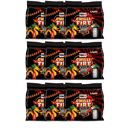 Yumsu Chilli Fire Extreme Flavour Instant Noodles Assorted Packs Pasta, Rice & Noodles Yumsu 36 Packs