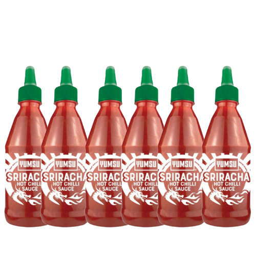 Yumsu Sriracha Hot Chilli Sauce 490g Assorted Packs Condiments & Sauces FabFinds Pack of 6