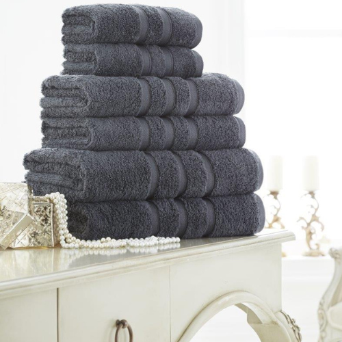 Zero Twist Towel Collection Ultra Soft & Absorbent Assorted Sponges, Mits & Face Cloths FabFinds Hand Towel Charcoal
