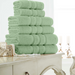 Zero Twist Towel Collection Ultra Soft & Absorbent Assorted Sponges, Mits & Face Cloths FabFinds Hand Towel Sage Green