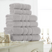 Zero Twist Towel Collection Ultra Soft & Absorbent Assorted Sponges, Mits & Face Cloths FabFinds Hand Towel Silver