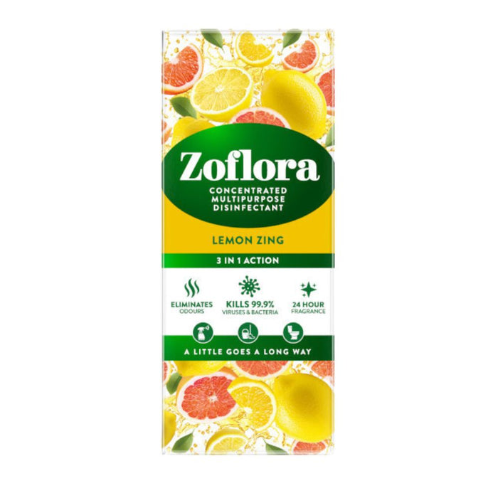 Zoflora Lemon Zing Disinfectant Concentrate 120ml Assorted Packs