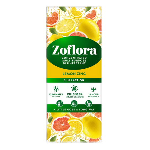 Zoflora Lemon Zing Concentrated Disinfectant 250ml Disinfectants Zoflora