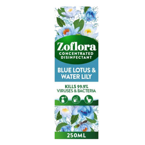 Zoflora Blue Lotus Concentrated Fragrance 250ml Assorted Packs Disinfectants Zoflora Pack of 1