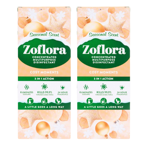 Zoflora Cosy Season Concentrated Disinfectant 500ml Assorted Packs Disinfectant Zoflora Pack of 2