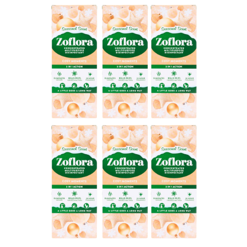 Zoflora Cosy Season Concentrated Disinfectant 500ml Assorted Packs Disinfectant Zoflora Pack of 6