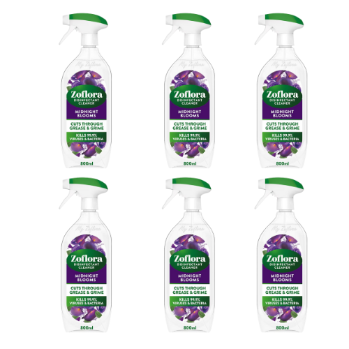 Zoflora Midnight Blooms Disinfectant Spray 800ml Assorted Pack Bathroom & Shower Cleaners Zoflora Pack of 6