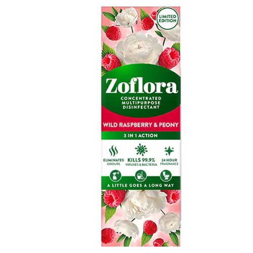 Zoflora Raspberry and Peony Concentrated Fragrance 250ml Assorted Packs Disinfectants Zoflora Pack of 1