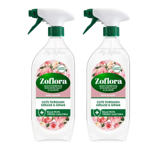 Zoflora Rose Garden Disinfectant Spray 800ml Assorted Packs Bathroom & Shower Cleaners Zoflora Pack of 2