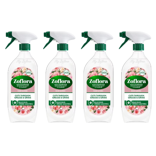 Zoflora Rose Garden Disinfectant Spray 800ml Assorted Packs Bathroom & Shower Cleaners Zoflora Pack of 4