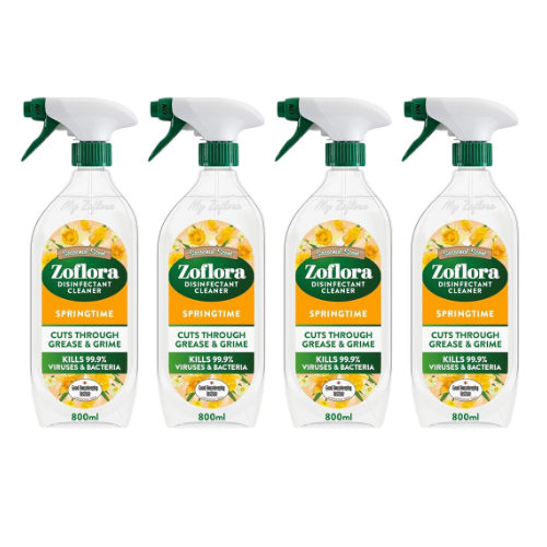 Zoflora Springtime Disinfectant Spray 800ml Assorted Pack Bathroom & Shower Cleaners Zoflora Pack of 4