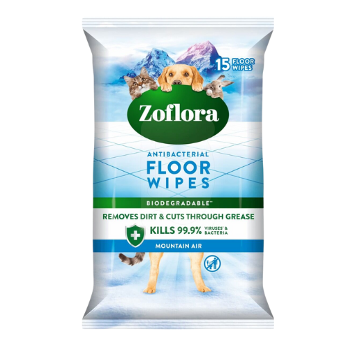 Zoflora Antibacterial Floor Wipes Mountain Air 15 Pack Cleaning Wipes Zoflora Pack of 1