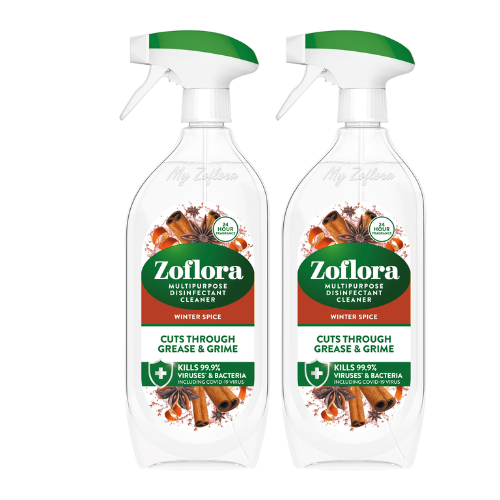 Zoflora Winter Spice Disinfectant Spray 800ml Assorted Packs Bathroom & Shower Cleaners Zoflora Pack of 2