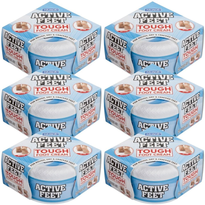 Active Feet Tough Foot Cream 150g Assorted Pack Foot Care Nuage 6 Pack