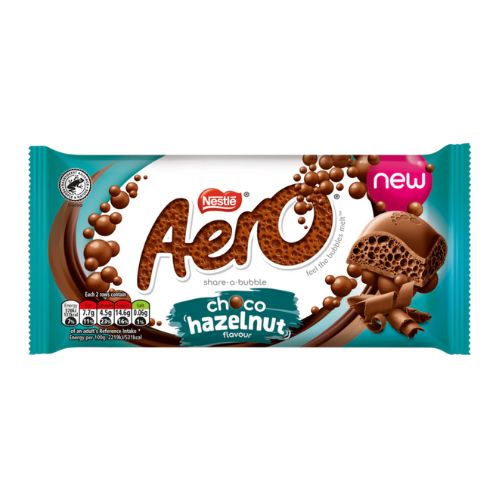 Nestle Aero Choco Hazelnut 90g Chocolate Nestle   