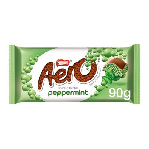 Nestle Aero Peppermint Chocolate Bar 90g Chocolate Nestle   