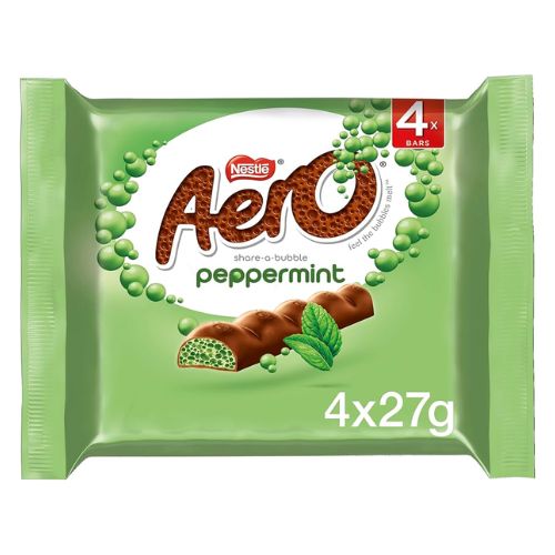 Nestle Aero Peppermint Chocolate Bars 4 x 27g Chocolate Nestle   