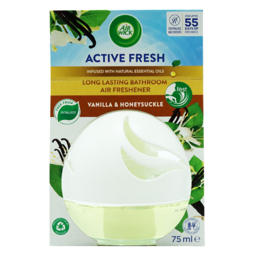 Air Wick Bathroom Air Freshener Vanilla Honeysuckle 75ml Air Fresheners & Re-fills Air Wick
