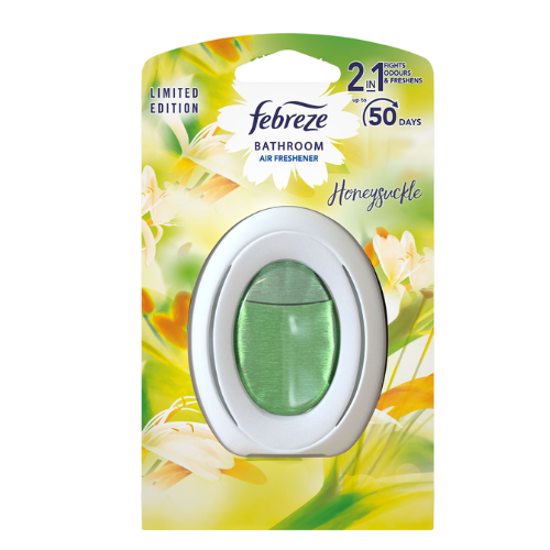 Febreze Bathroom Air Freshener Honeysuckle 2 In 1 Odour Control 7.5ml Air Fresheners & Re-fills Febreze
