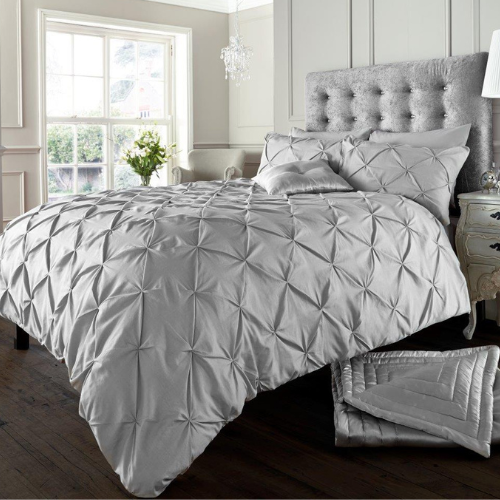 Alford Duvet Cover Set Assorted Duvet Sets FabFinds Double Silver