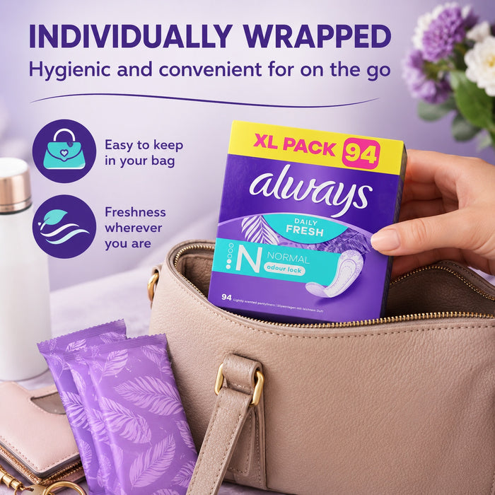 Always Daily Panty Liners Fresh Normal 94ct Assorted Packs