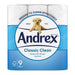 Andrex Classic Clean Toilet Roll 9 Pack Toilet Roll & Wipes Andrex   