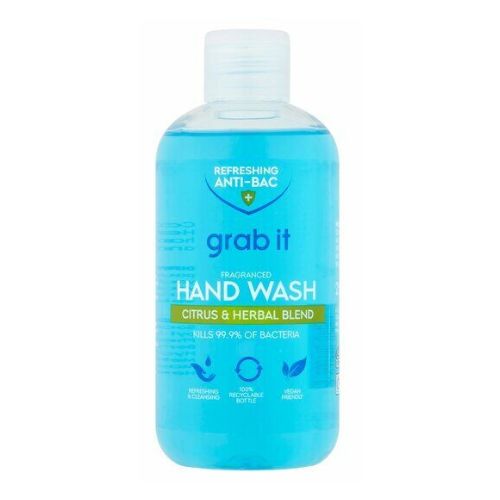 Grab It Refreshing Anti-Bac Hand Wash Citrus & Herbal Blend 250ml Hand Wash & Soap FabFinds