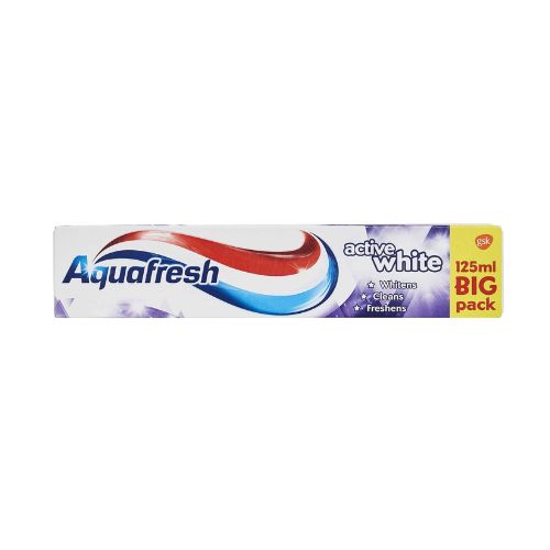 Aquafresh Active White Toothpaste 125ml Toothpaste aquafresh   