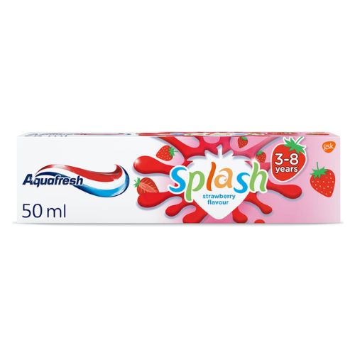 Aquafresh Splash Strawberry Toothpaste 50ml Toothpaste & Mouthwash aquafresh   