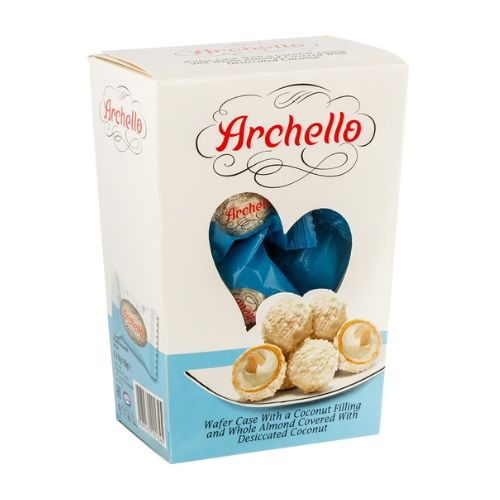 Archello Coconut Filling Wafers 80g Biscuits & Cereal Bars archello   