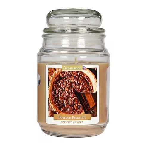 Premium Aromance Bourbon Pecan Pie Large Jar Scented Candle 18oz Candles FabFinds   