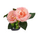 Artificial Rose In Ceramic Pot Home Decoration FabFinds   