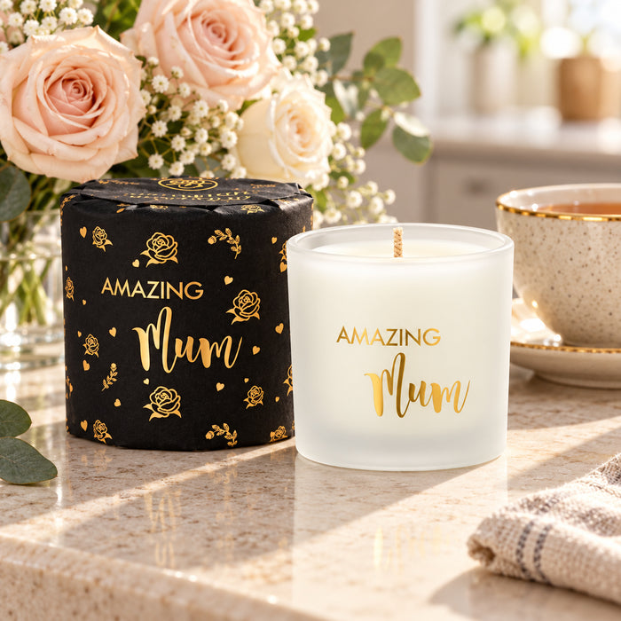 Ashleigh & Burwood Wrapped Scented Candle Amazing Mum 70g Assorted Packs Candles Ashleigh & Burwood