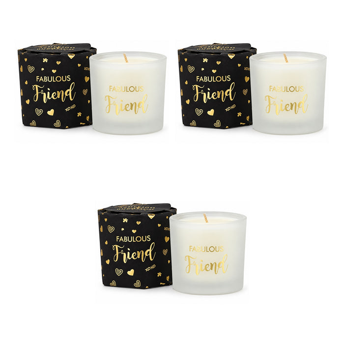 Ashleigh & Burwood Wrapped Scented Candle Fab Friend 70g Assorted Packs Candles Ashleigh & Burwood Pack of 3