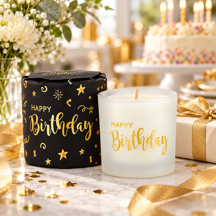 Ashleigh & Burwood Wrapped Scented Candle Happy Birthday 70g Assorted Packs Candles Ashleigh & Burwood