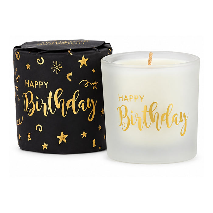 Ashleigh & Burwood Wrapped Scented Candle Happy Birthday 70g Assorted Packs Candles Ashleigh & Burwood Pack of 1