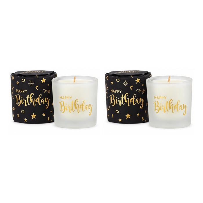 Ashleigh & Burwood Wrapped Scented Candle Happy Birthday 70g Assorted Packs Candles Ashleigh & Burwood Pack of 2