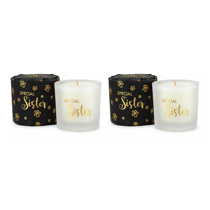 Ashleigh & Burwood Wrapped Scented Candle Special Sister 70g Assorted Packs Candles Ashleigh & Burwood Pack of 2