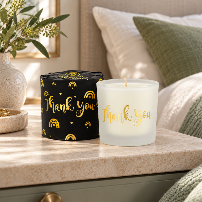 Ashleigh & Burwood Wrapped Scented Candle Thank You 70g Assorted Packs Candles Ashleigh & Burwood