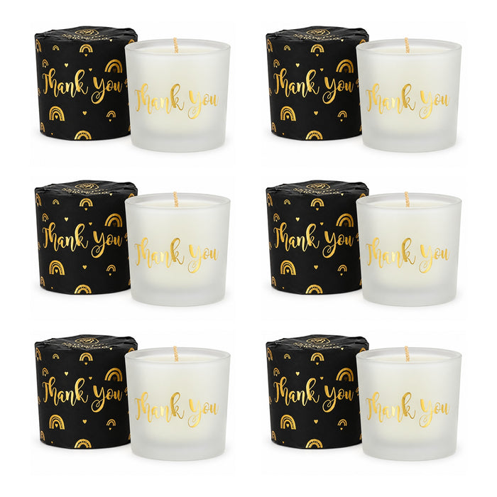 Ashleigh & Burwood Wrapped Scented Candle Thank You 70g Assorted Packs Candles Ashleigh & Burwood Pack of 6