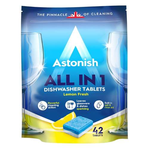 Astonish All In 1 Dishwasher Tablets Lemon Fresh 42 Tablets 756g Dishwasher Tablets & Rinse Aids Astonish   