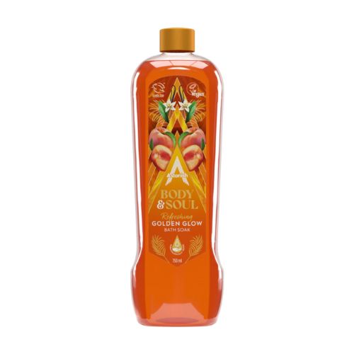 Astonish Body Soul Refreshing Golden Glow Bath Soak 750ml Shower Gel & Body Wash Astonish   