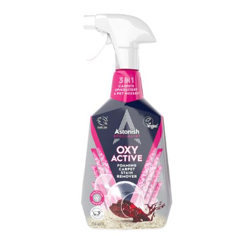 Astonish Oxy Active Foaming Carpet Stain Remover 750ml Floor & Carpet Cleaners Astonish