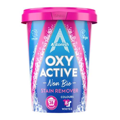 Astonish Oxy Active Non Bio Stain Remover 28 Washes 625g Laundry - Stain Remover Astonish   