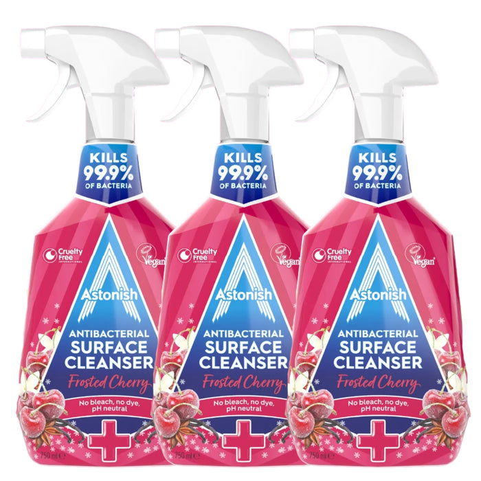 Astonish Frosted Cherry Anti-Bacterial Trigger Spray 750ml Assorted Packs