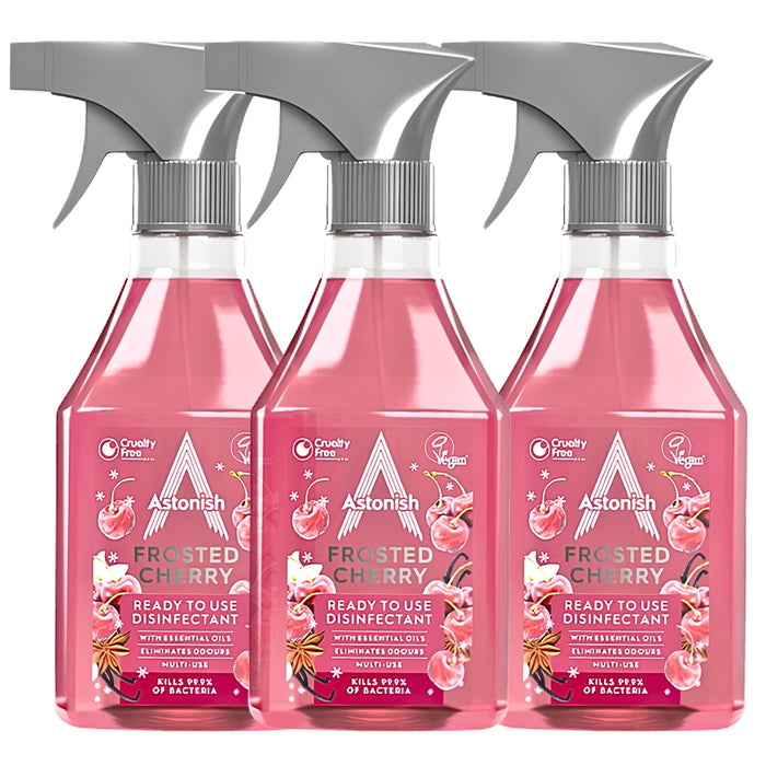 Astonish Frosted Cherry Ready To Use Disinfectant 550ml Assorted Packs
