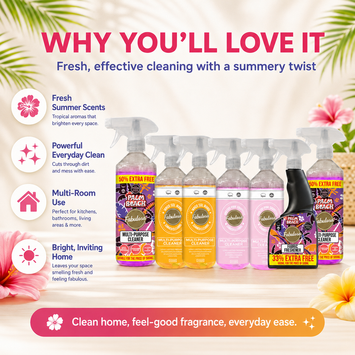 Fabulosa Summer Fun Cleaning Bundle 7 Pieces Fabulosa Bundles Fabulosa