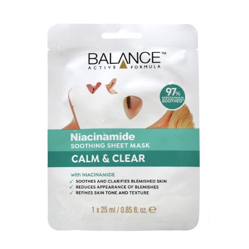Balance Active Formula Niacinamide Calm & Clear Face Masks 25ml Face Masks balance   