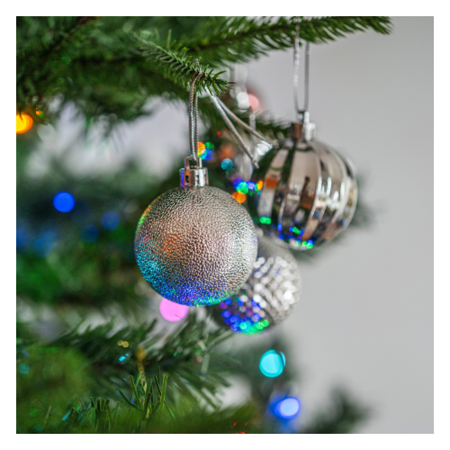 Christmas Baubles Shine & Shimmer Assorted Colours Pack of 15