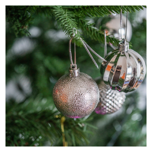 Christmas Baubles Shine & Shimmer Assorted Colours Pack of 15